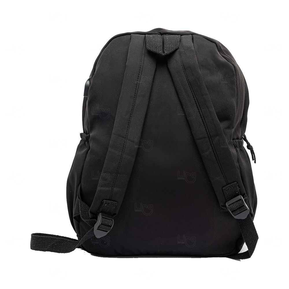 Mochila Poliéster 25L com USB e Múltiplos Bolsos Personalizada 