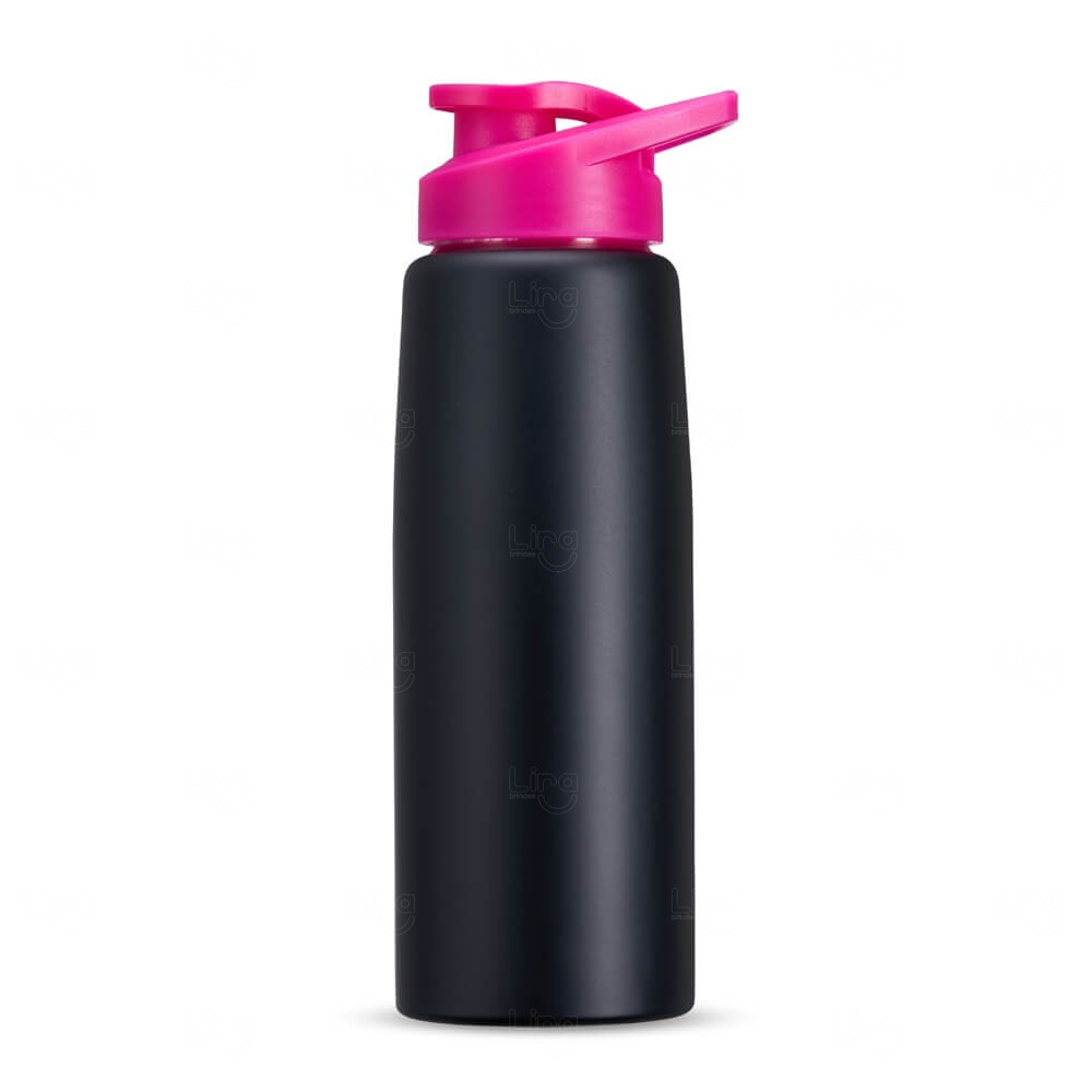 Squeeze Inox 880ml Personalizada Rosa Escuro