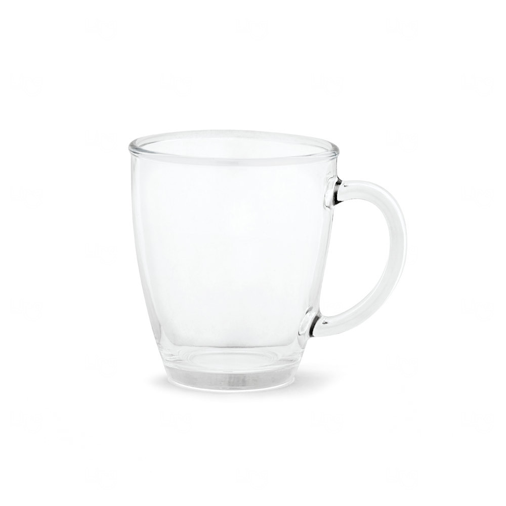 Caneca de Vidro para Cappuccino Personalizada - 390ml 