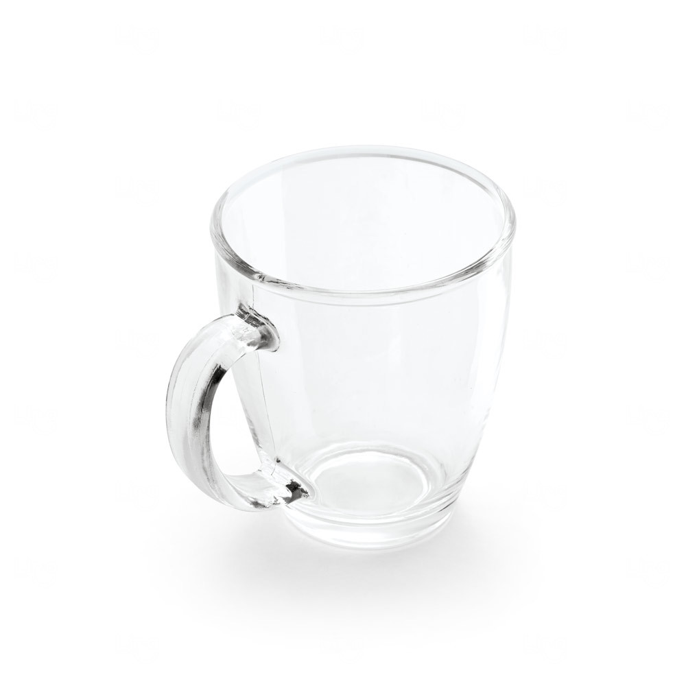 Caneca de Vidro para Cappuccino Personalizada - 390ml 