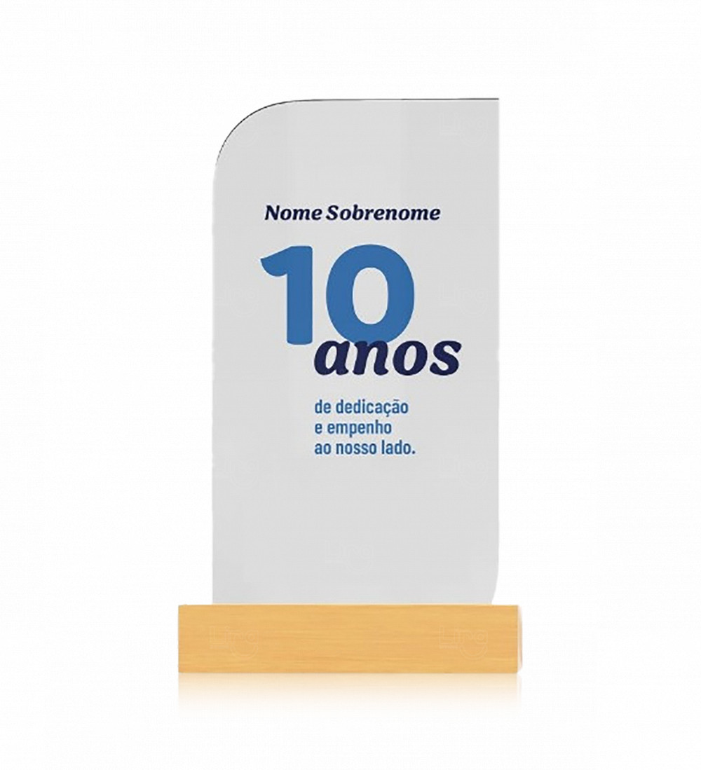 Troféu em Acrílico Personalizado 