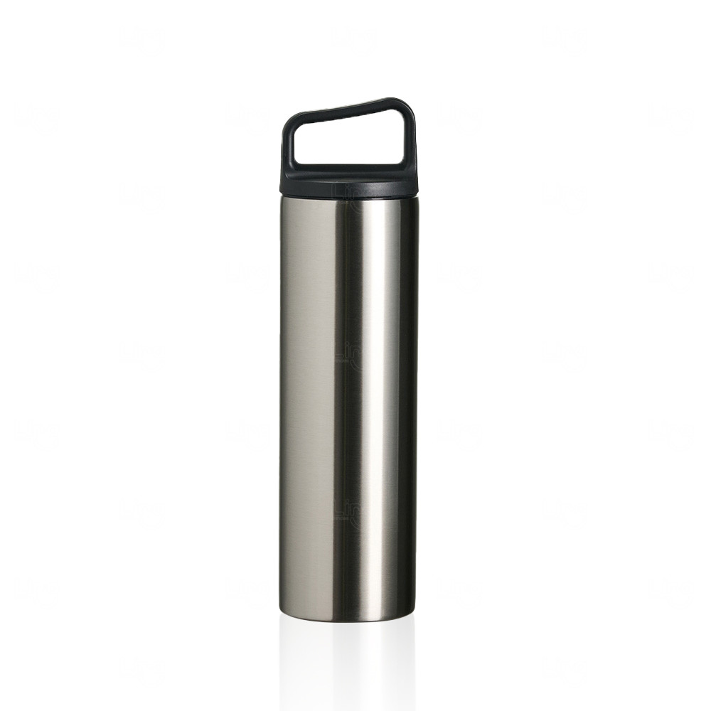 Garrafa Térmica Inox 600ml com Alça Personalizada 