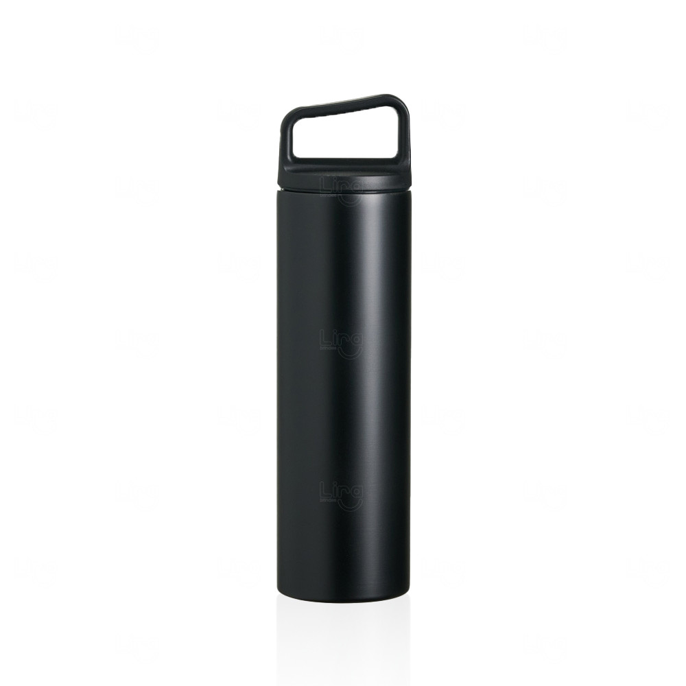 Garrafa Térmica Inox 600ml com Alça Personalizada 