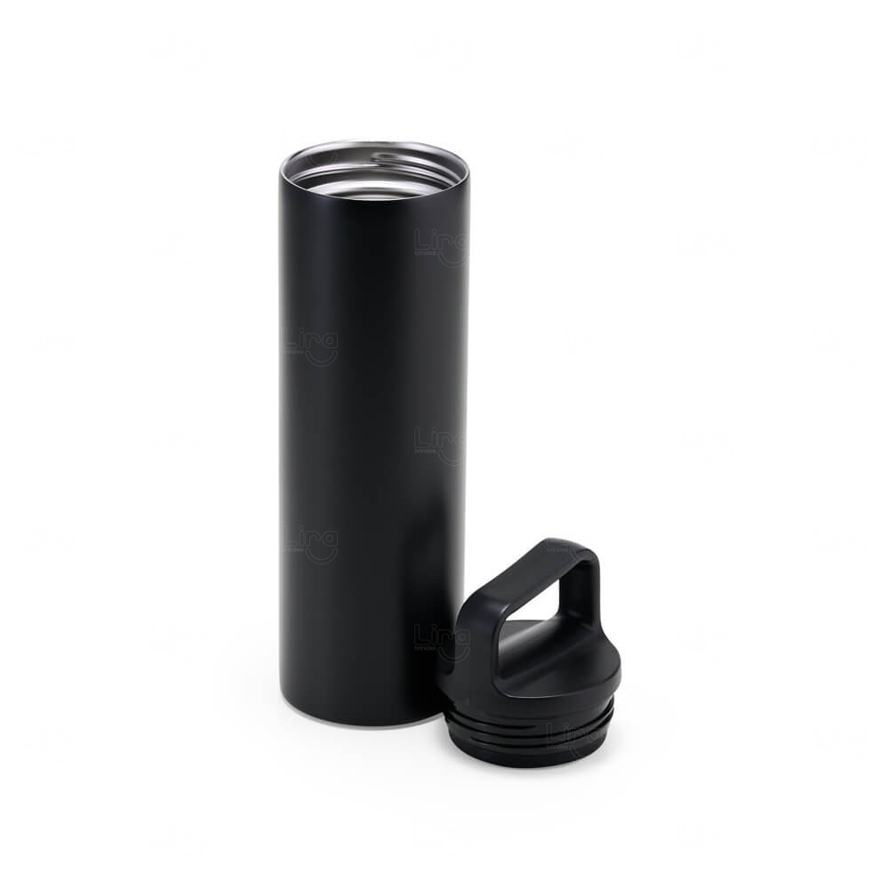 Garrafa Térmica Inox 600ml com Alça Personalizada 