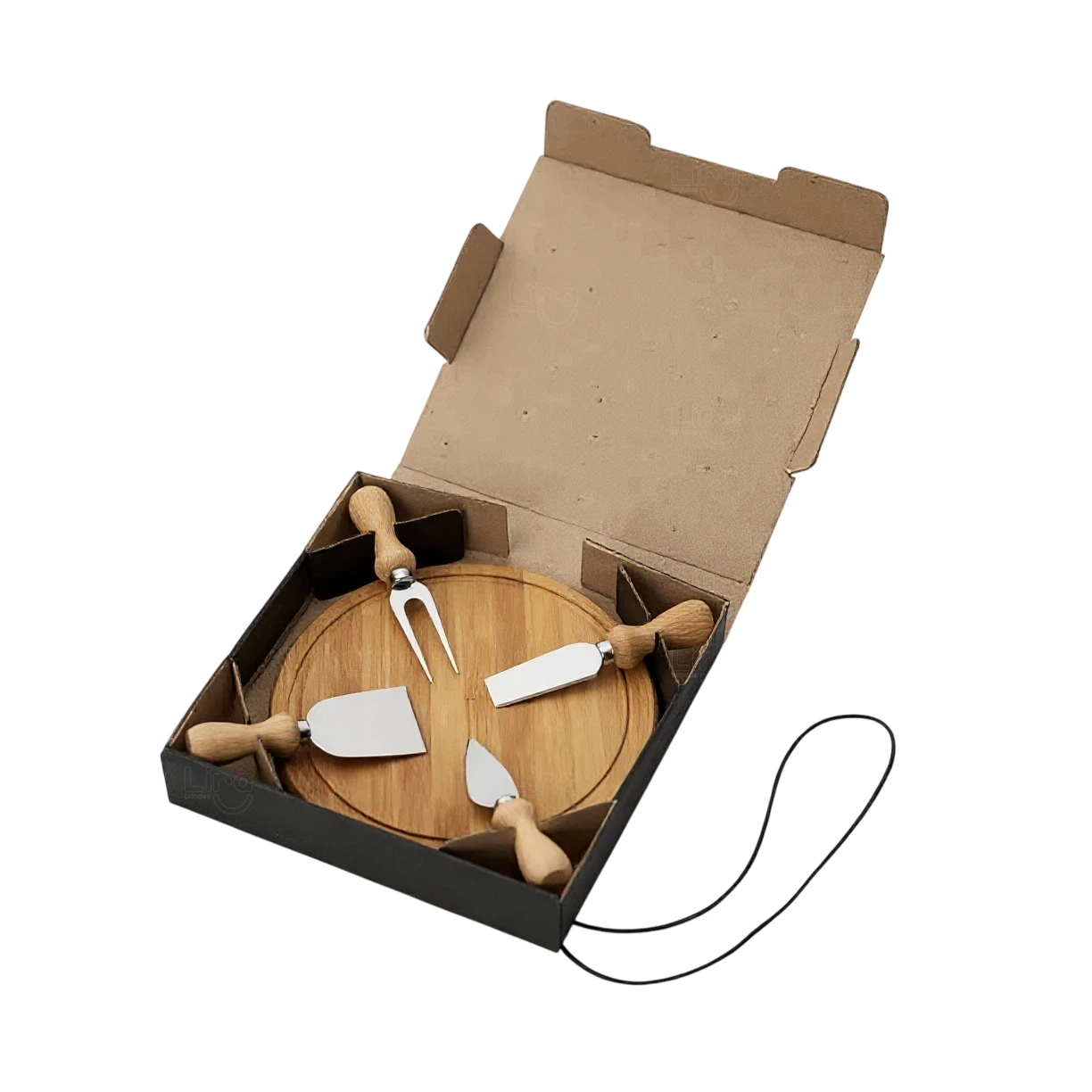 Kit Queijo em Bambu 5 peças Personalizado 