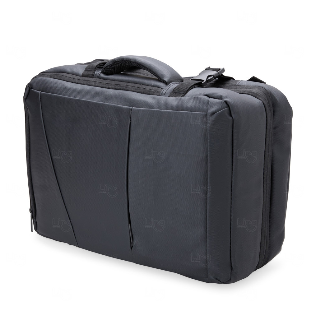 Mochila Expansível de Couro Sintético Personalizada - 36 Litros 