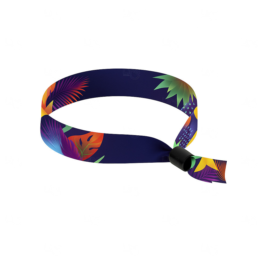 Pulseira de Identificação em Tecido para Eventos Personalizada 
