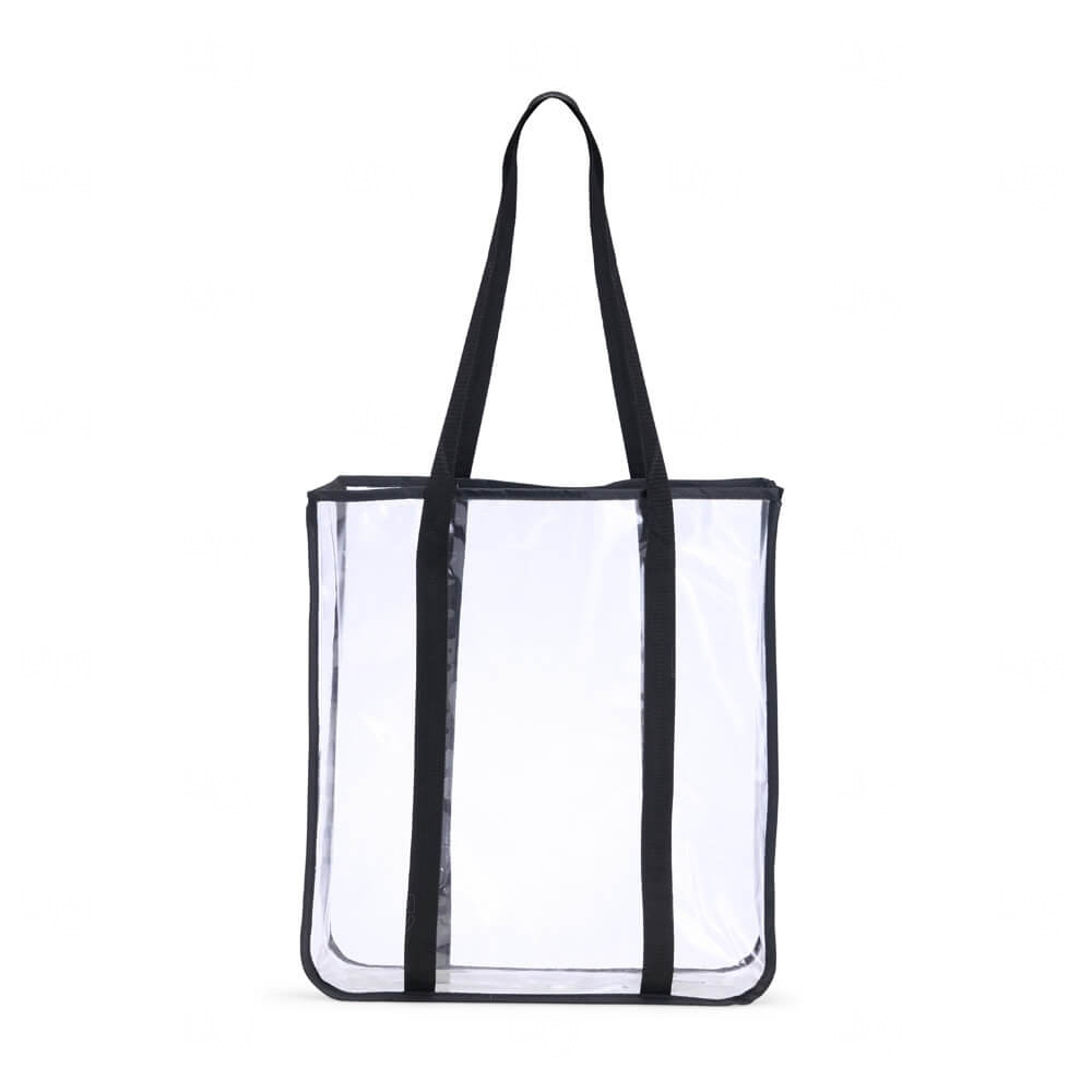 Sacola Transparente em PVC Personalizada - 40 x 36,3 cm 
