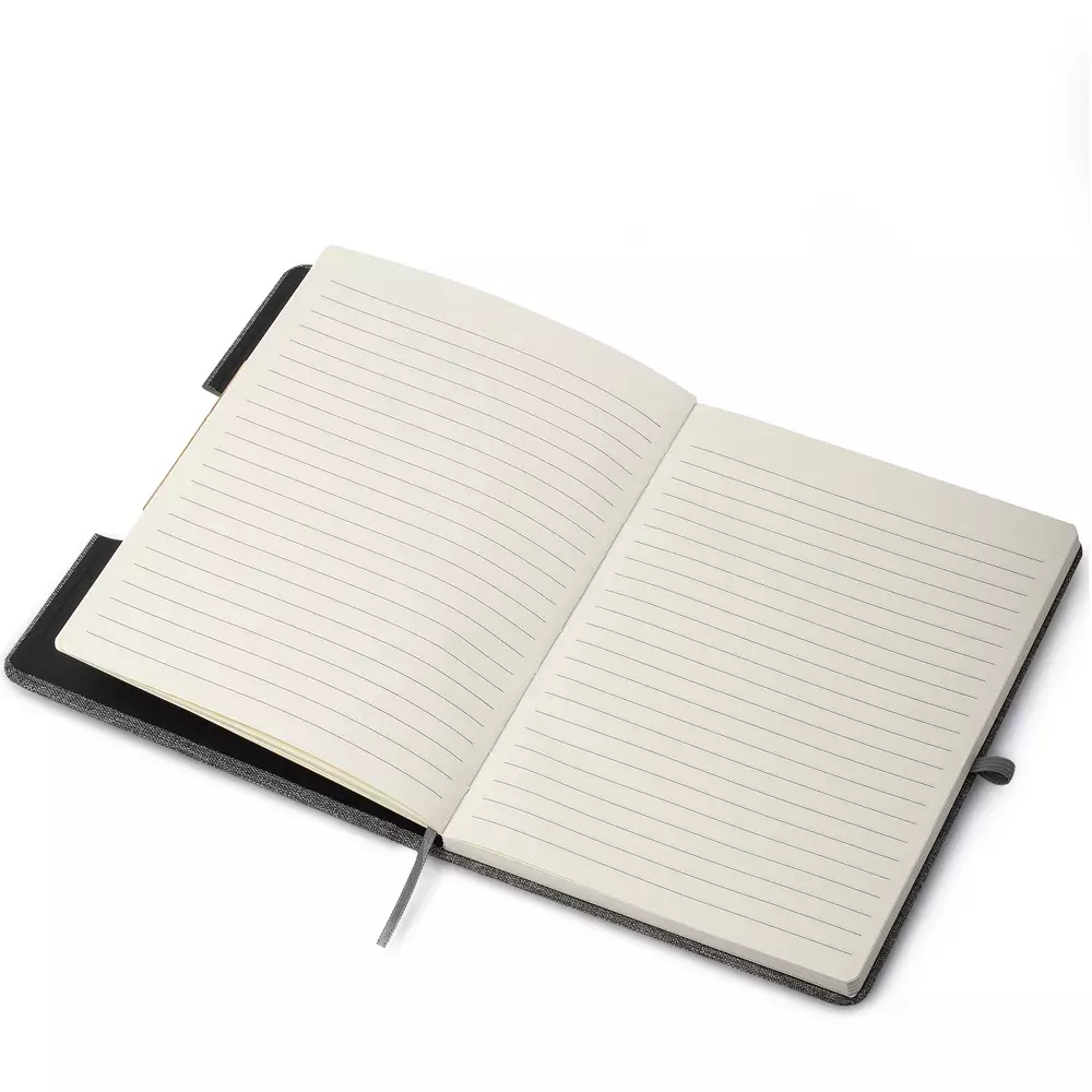 Caderno em RPET com Suporte para Celular Personalizado - 21x14cm 