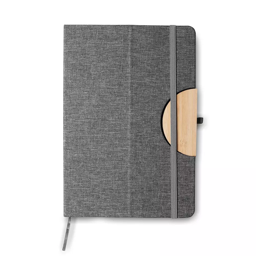 Caderno em RPET com Suporte para Celular Personalizado - 21x14cm 