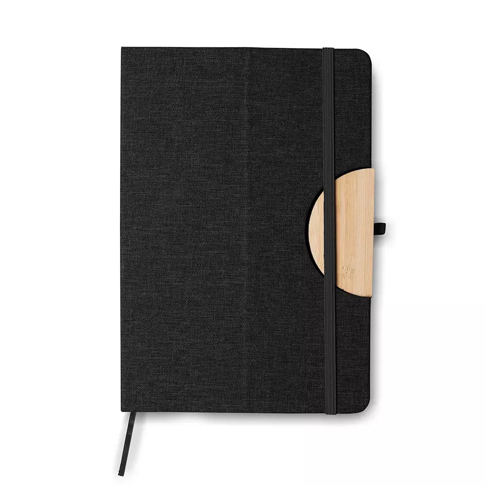 Caderno em RPET com Suporte para Celular Personalizado - 21x14cm 