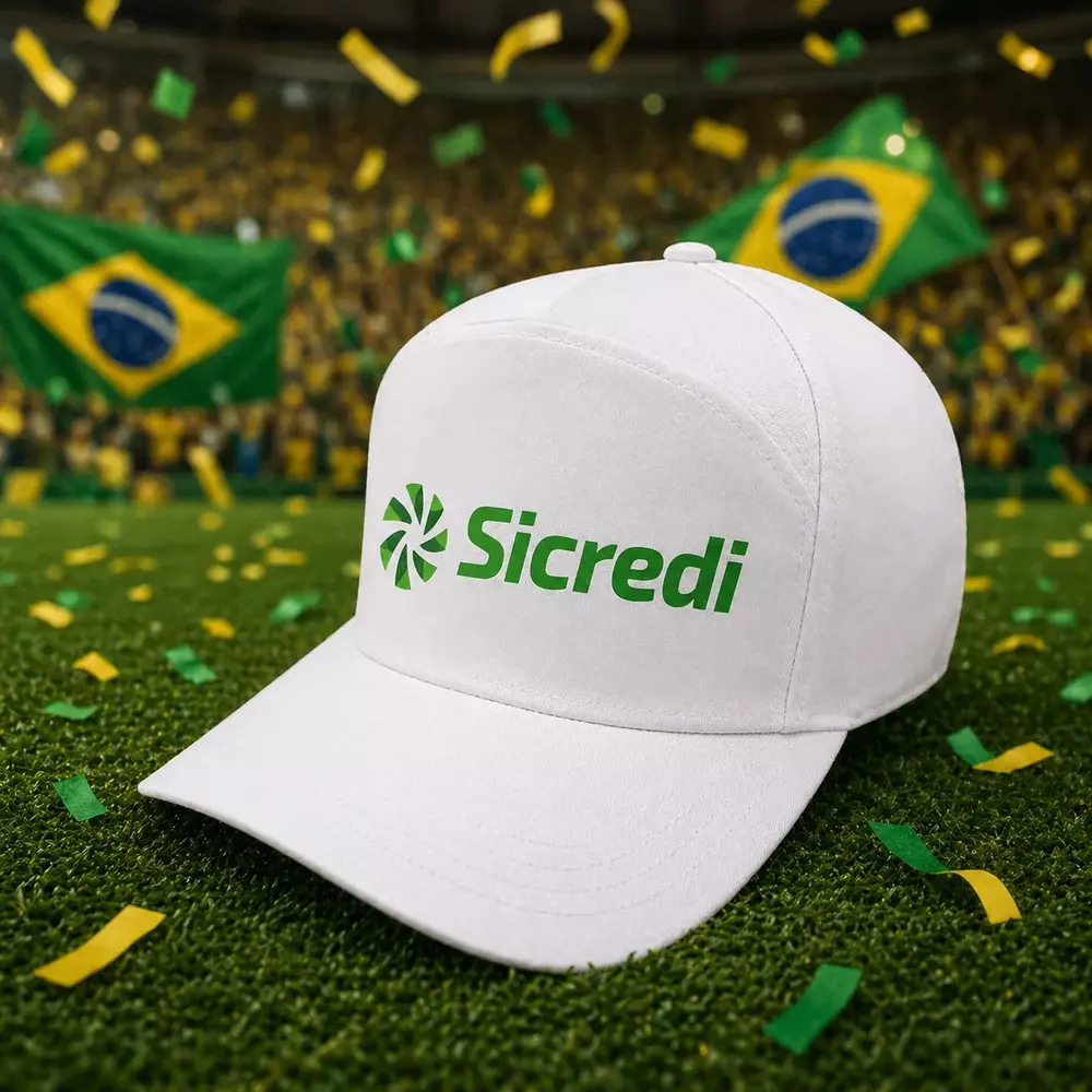 Boné com tecido Brim Personalizado - 100% algodão 
