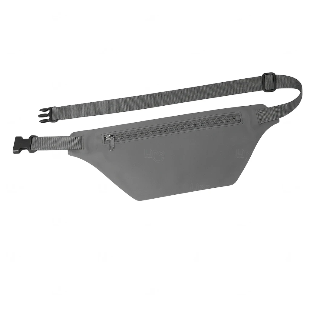 Pochete Colorida Translúcida Personalizada Cinza