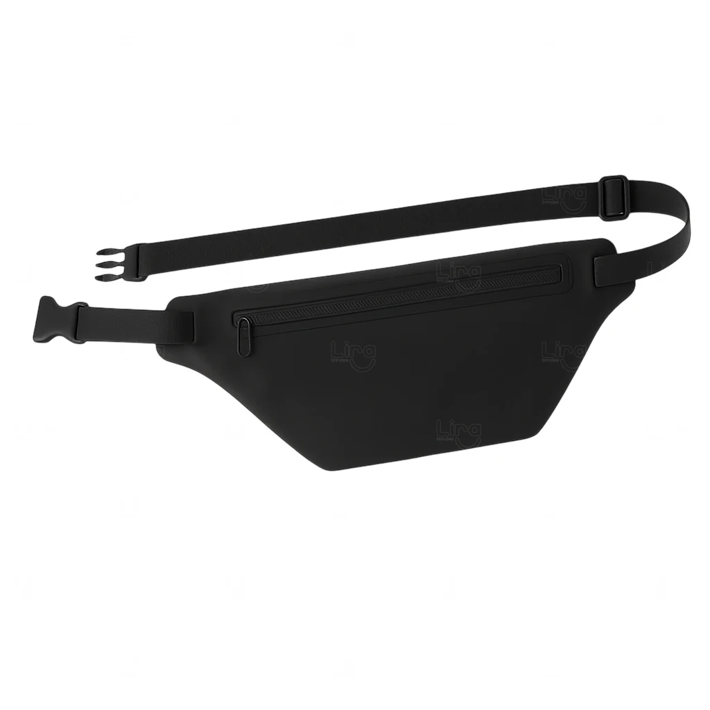 Pochete Colorida Translúcida Personalizada Preto