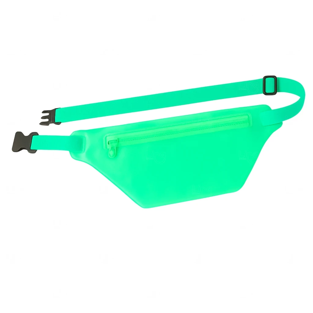 Pochete Colorida Translúcida Personalizada Verde Claro