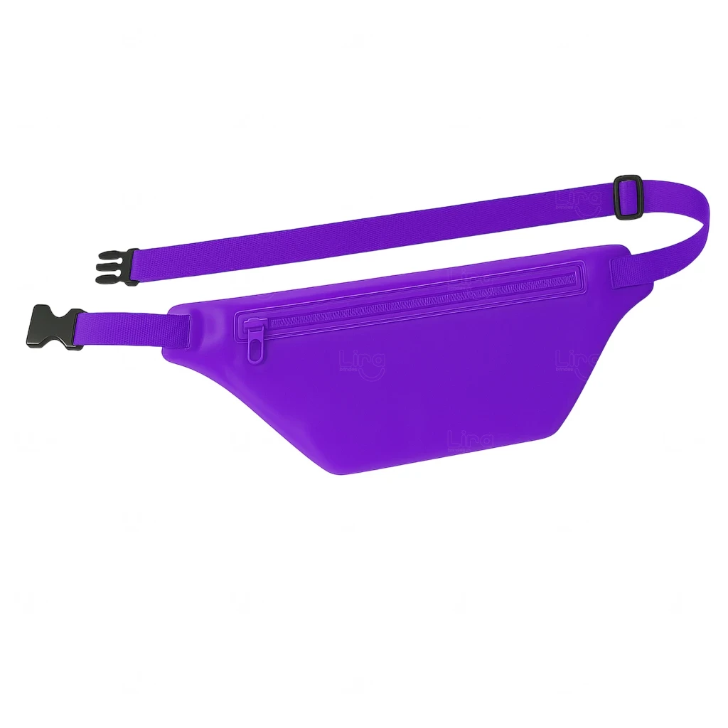 Pochete Colorida Translúcida Personalizada Roxo