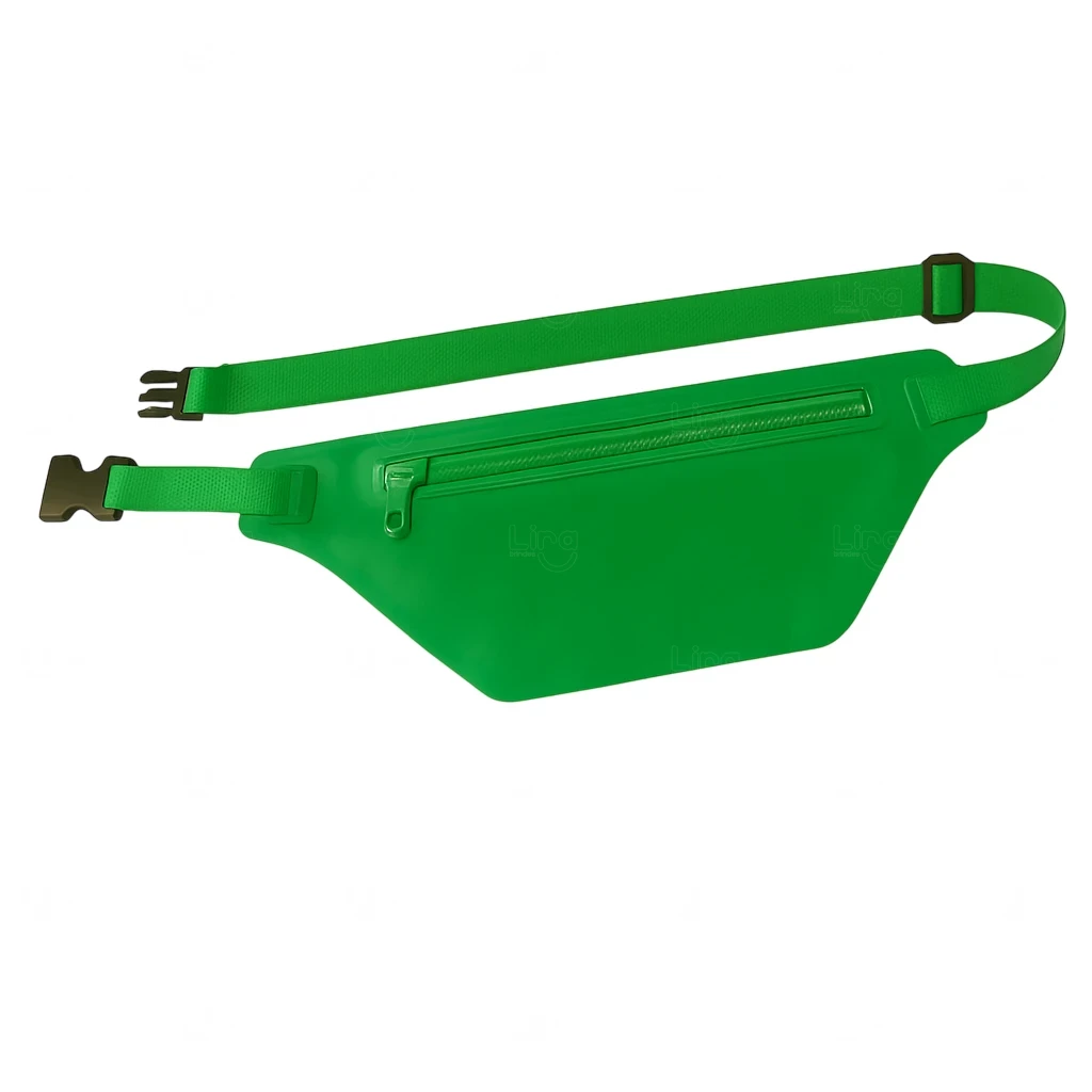 Pochete Colorida Translúcida Personalizada Verde