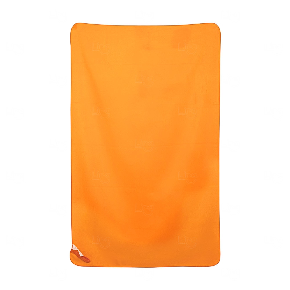Toalha de Microfibra Personalizada Laranja