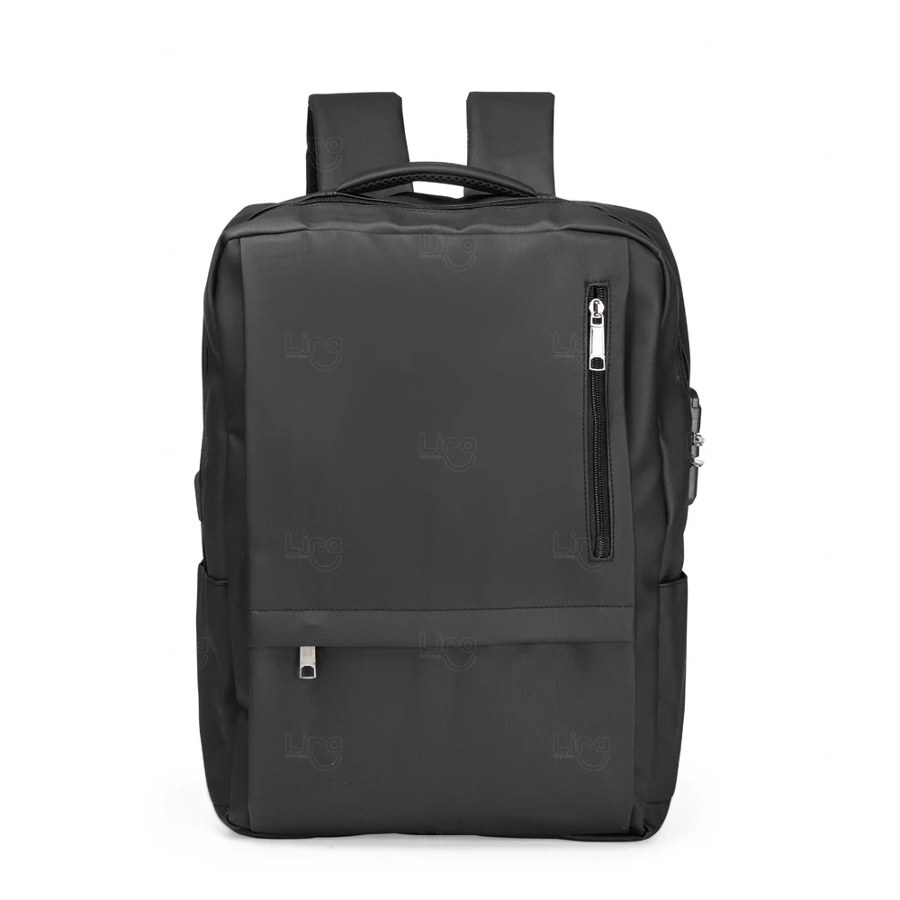 Mochila Antifurto 23L Impermeável Personalizada Preto