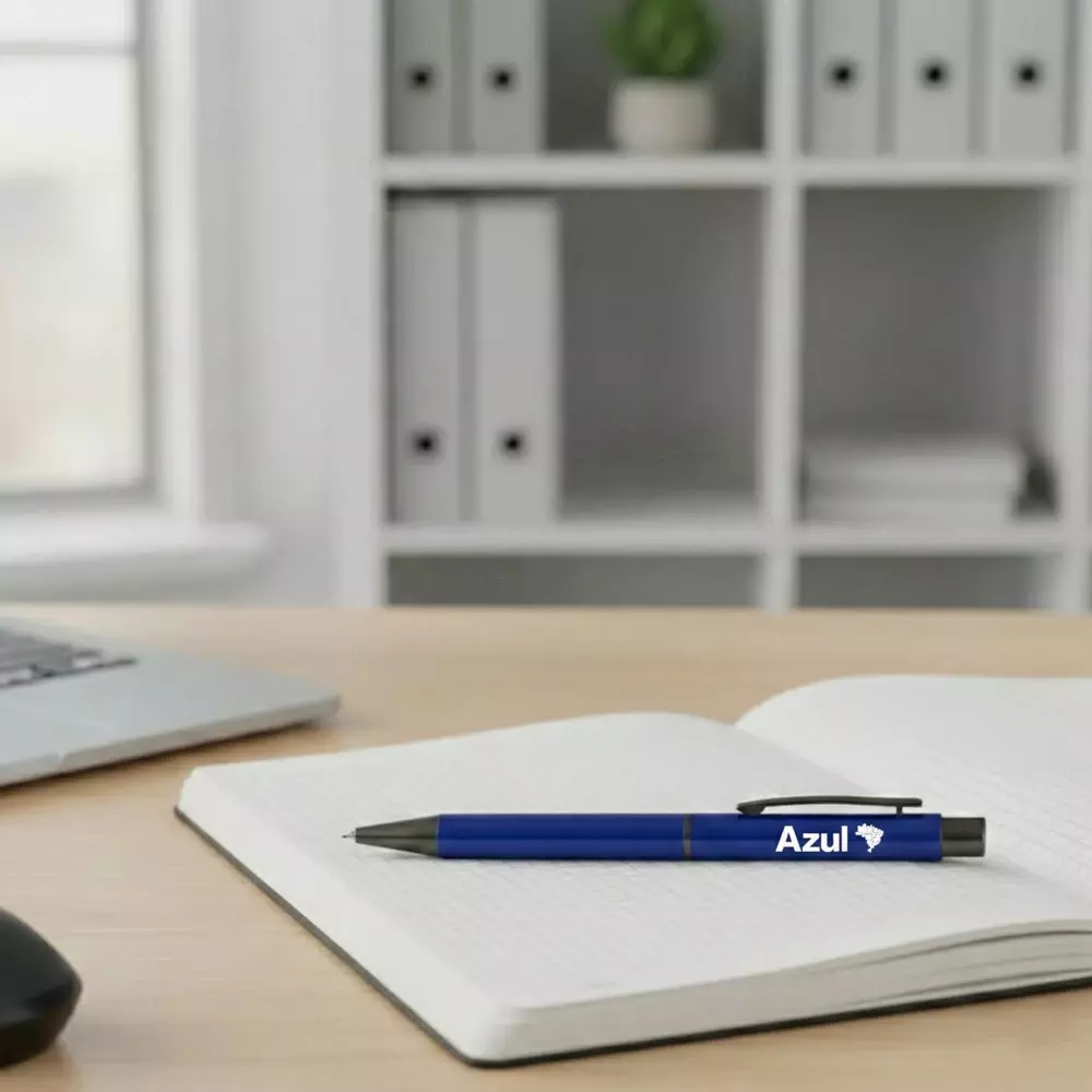 Caneta em Metal com Clique Personalizada 