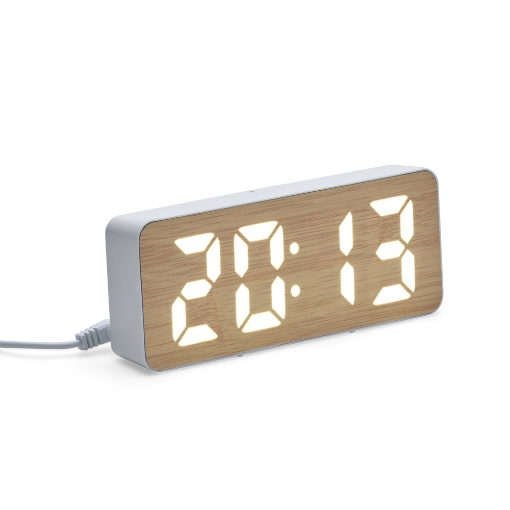 Relógio Despertador LED Personalizado 