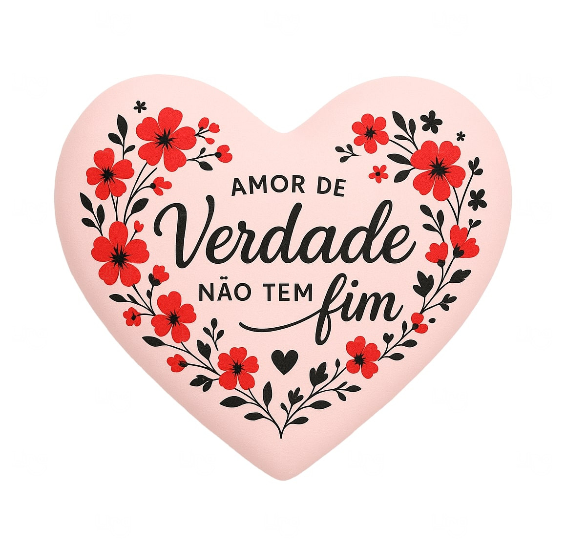 Almofada Coração 37x30cm Personalizada 