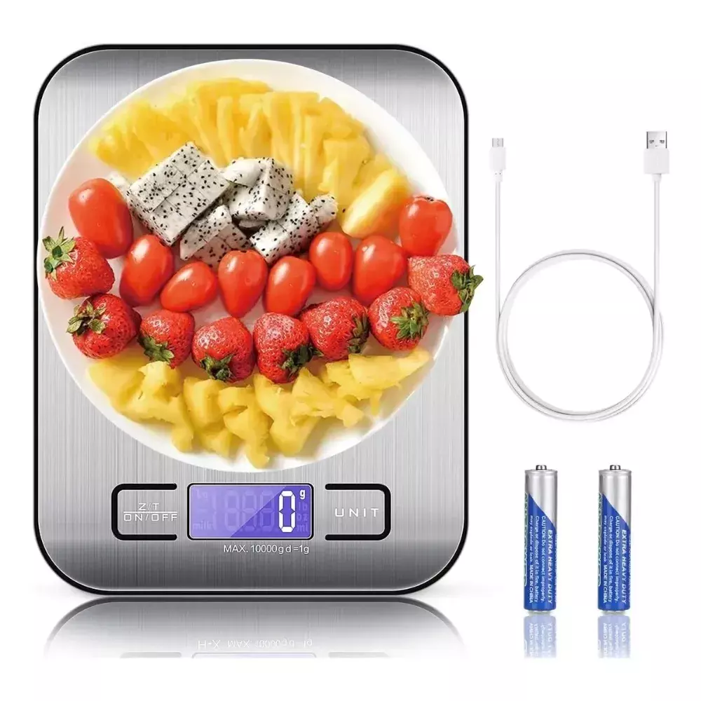 Balança Digital Inox para Alimentos até 10kg Personalizada 