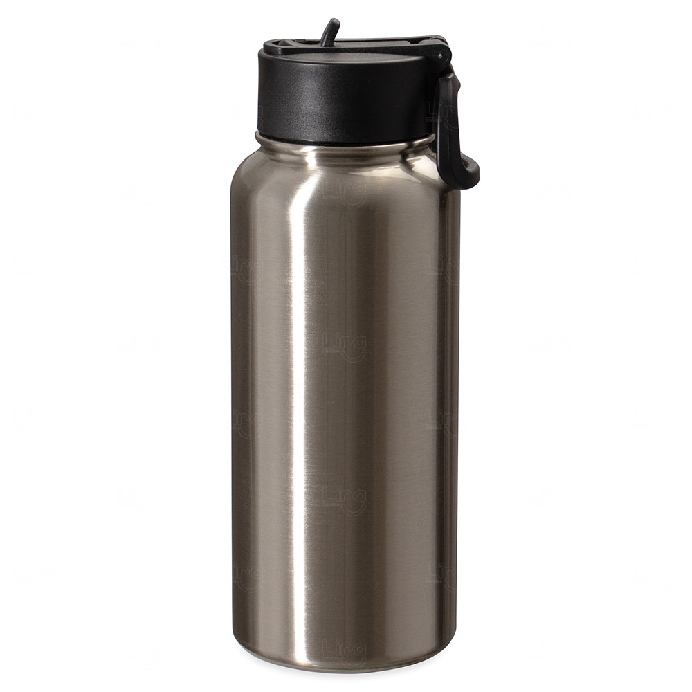 Garrafa Térmica Inox com Canudo Personalizada - 900ml 