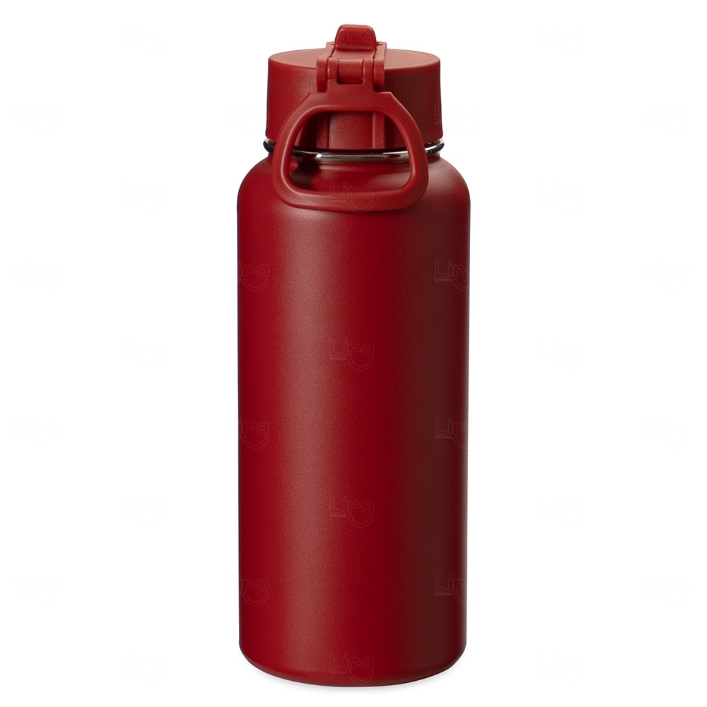 Garrafa Térmica Inox com Canudo Personalizada - 900ml 