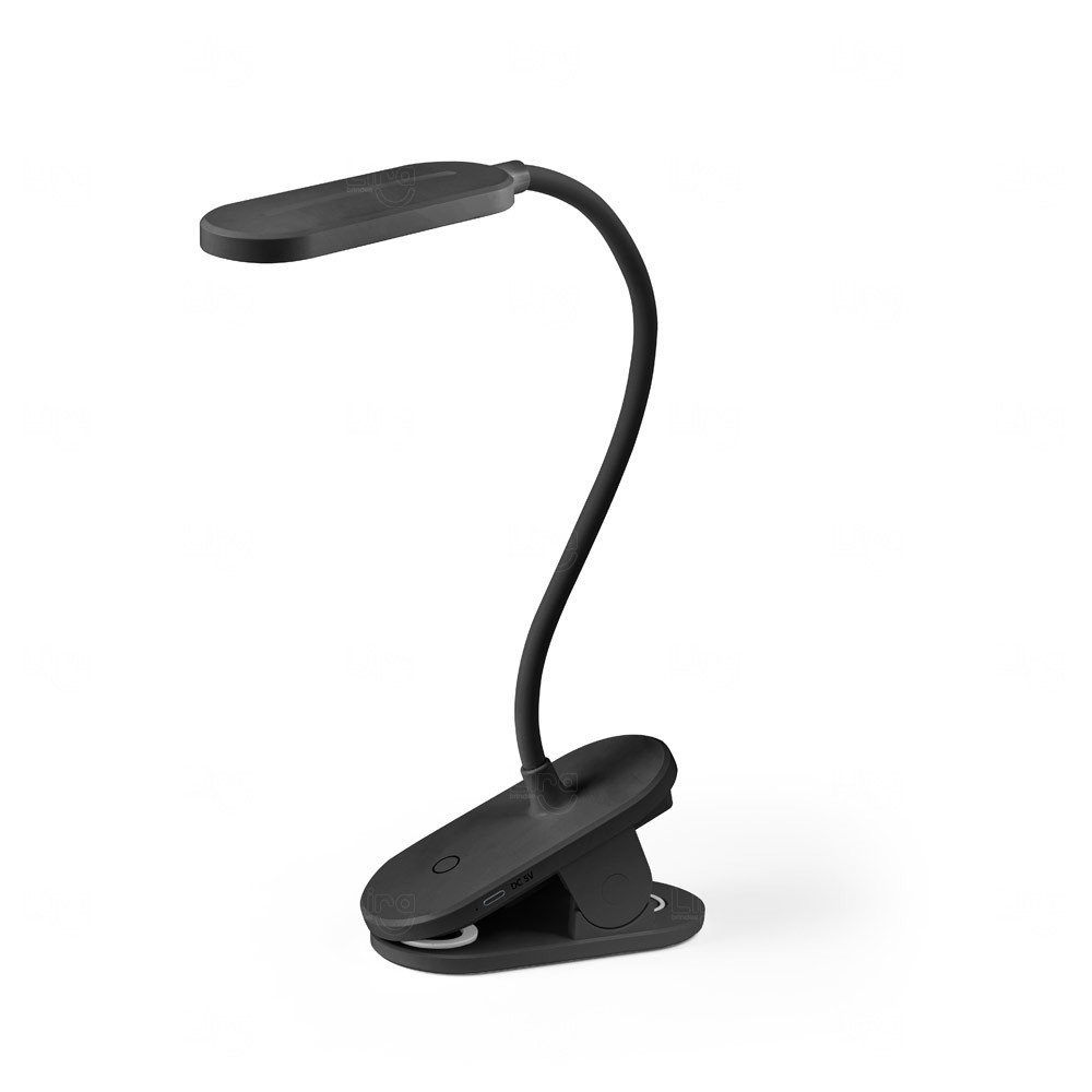 Luminária Portátil com Clip Personalizada - 3 Níveis de Luz 