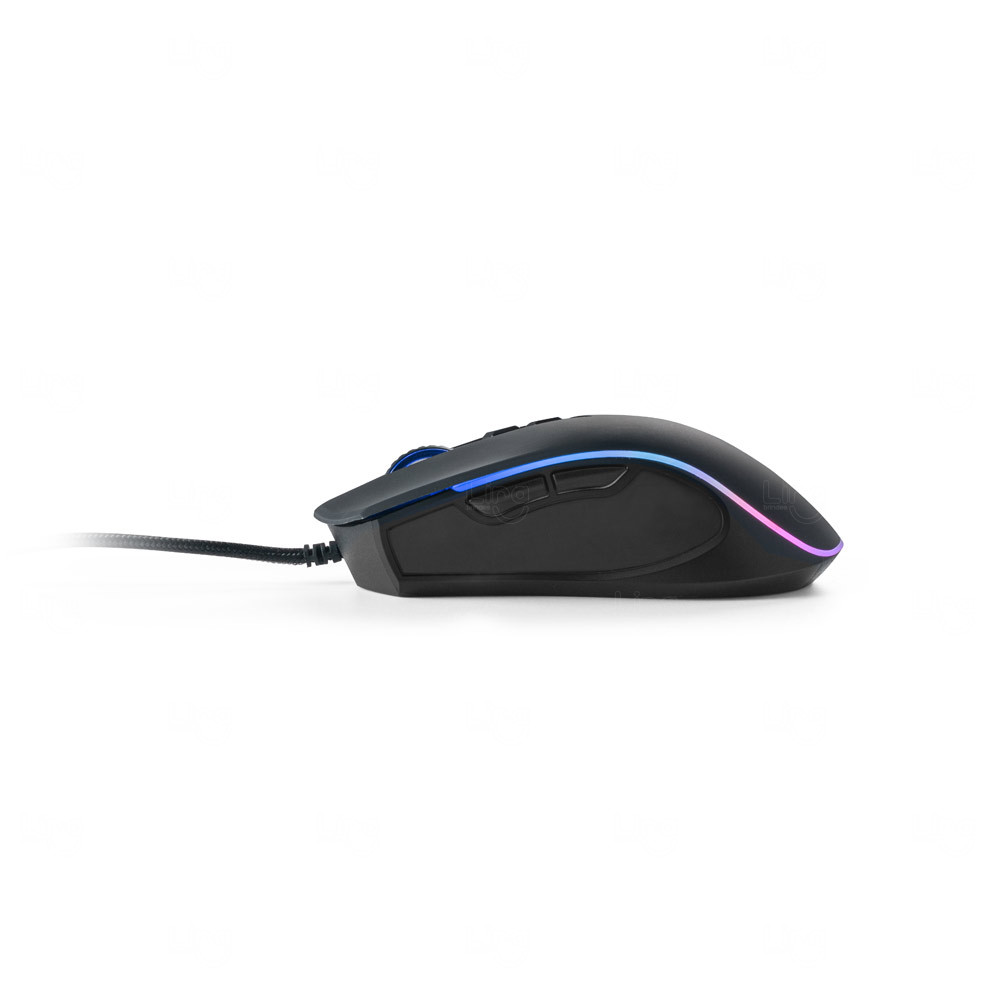 Mouse Gamer com acabamento emborrachado Personalizado 