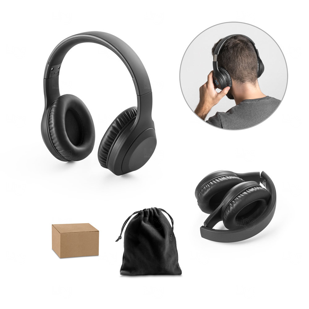 Headphone Dobrável com ANC e 15h de Autonomia Personalizado 