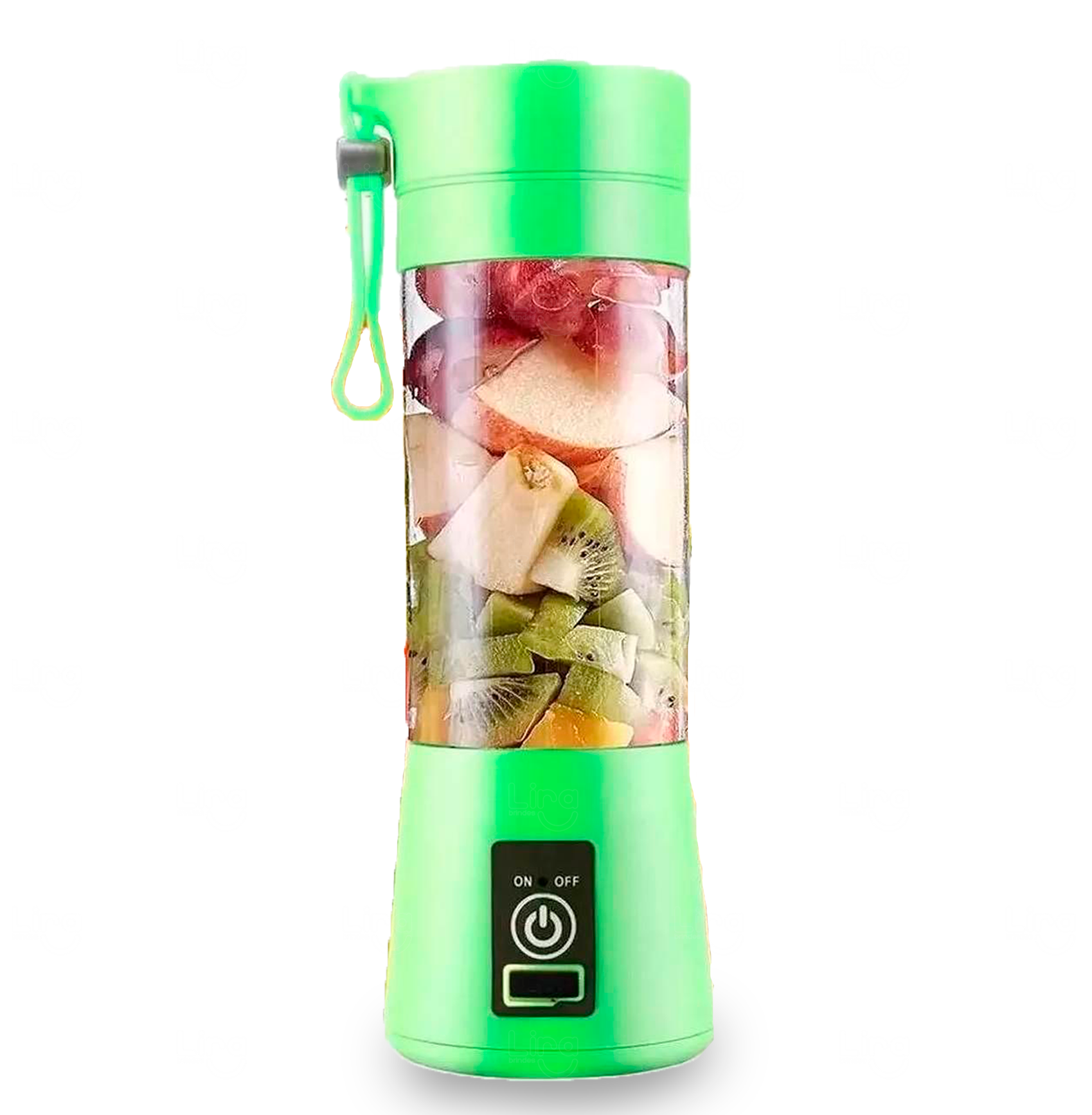 Garrafa Mixer com Copo 380ml Recarregável USB Personalizada 