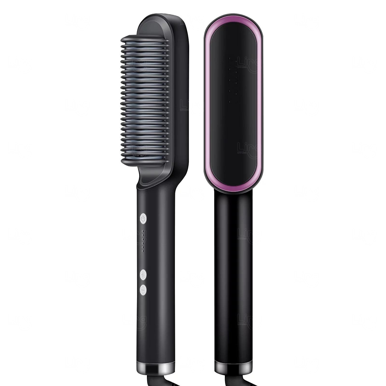 Escova Pente Alisadora 3 em 1 Bivolt Personalizada 