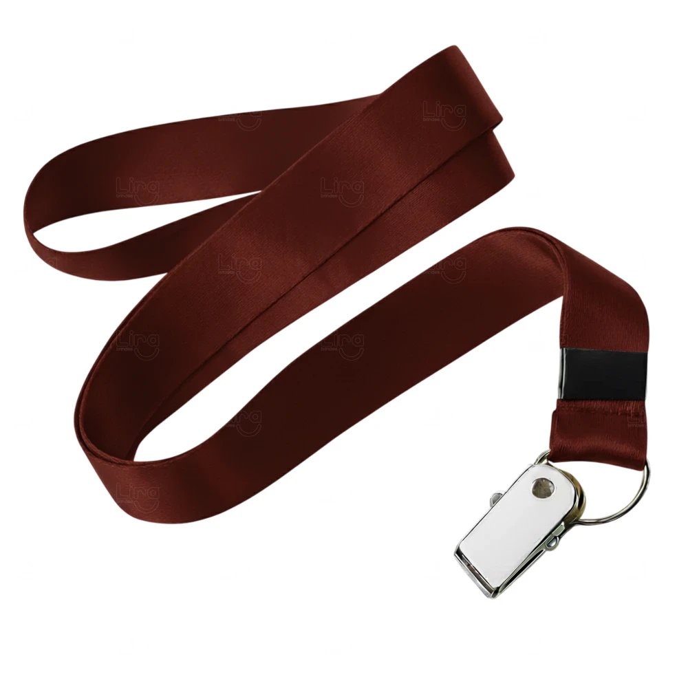 Cordão para Crachá com Jacaré Personalizado - 2 x 85 cm 