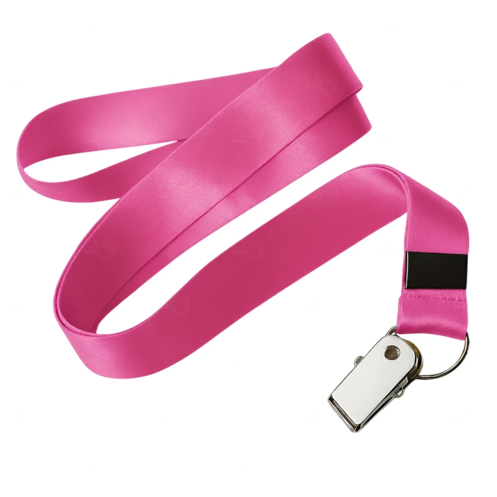 Cordão para Crachá com Jacaré Personalizado - 2 x 85 cm 