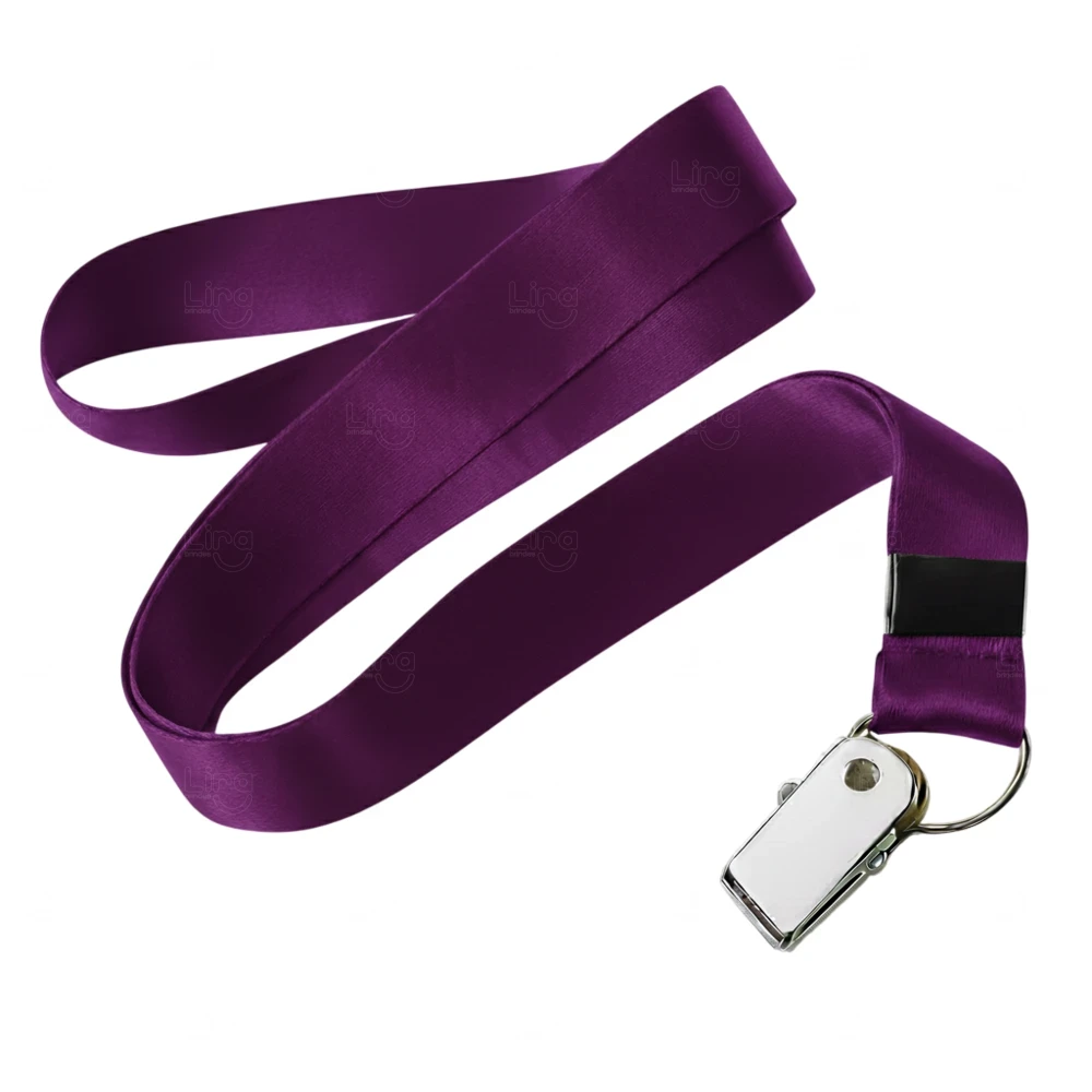 Cordão para Crachá com Jacaré Personalizado - 2 x 85 cm 