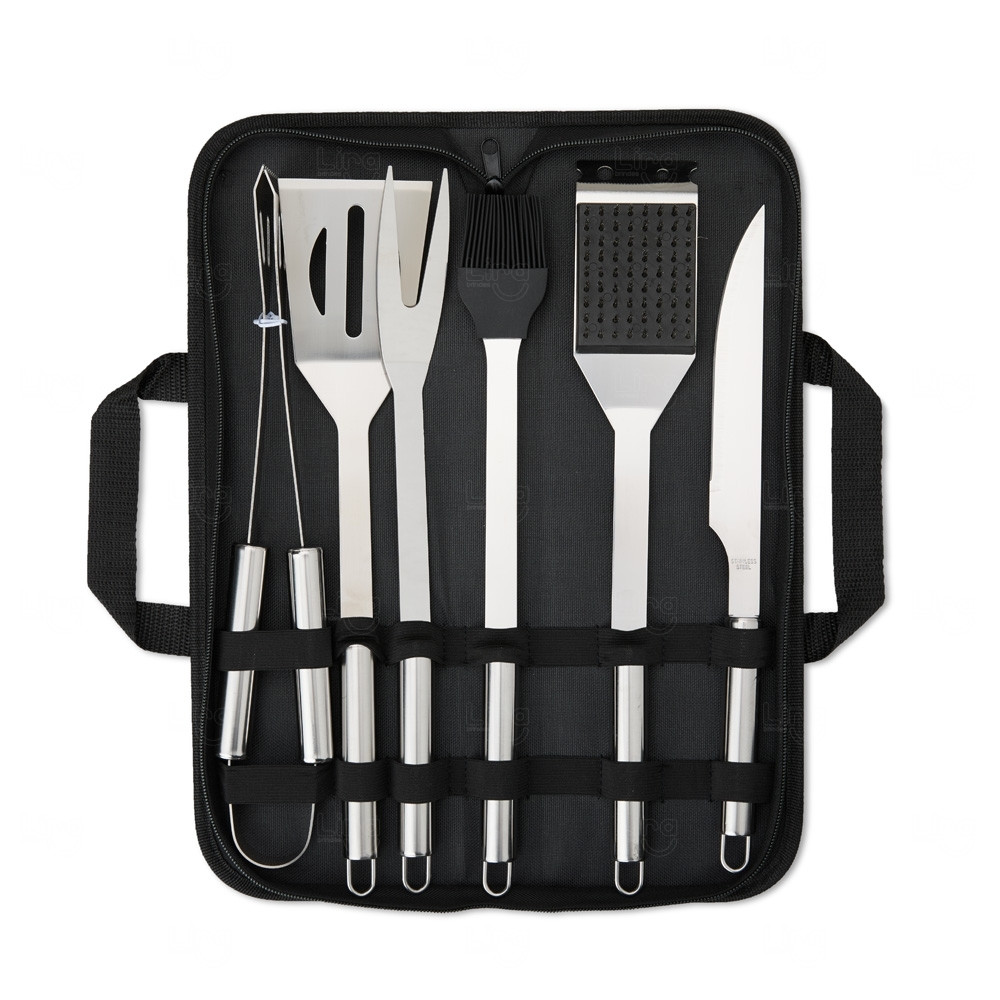 Kit Churrasco Personalizado com 6 Peças 