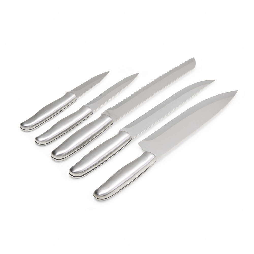 Kit Facas Inox Personalizado - 5 Pçs 