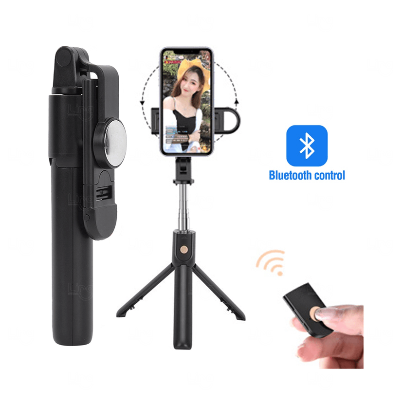 Bastão de Selfie Personalizado com Controle e Tripé 