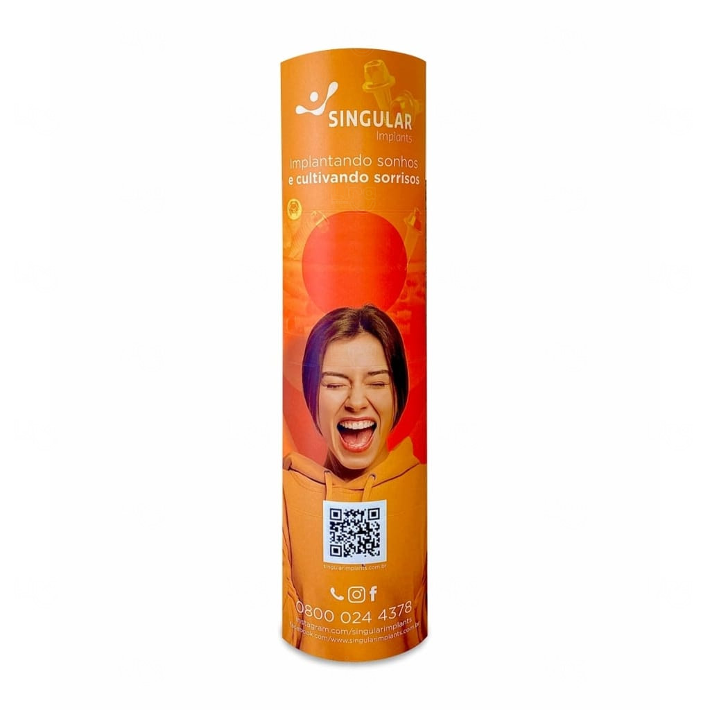 Totem de Chão Elíptico Personalizado 