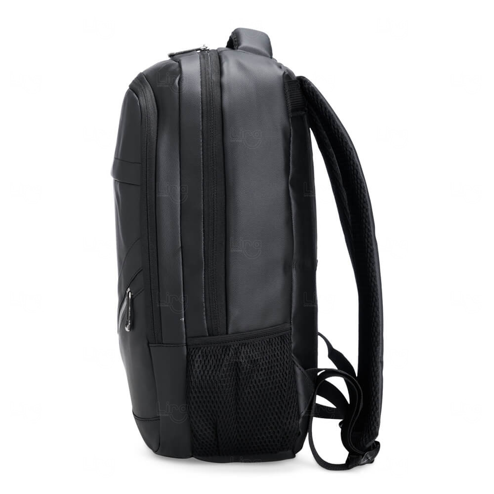 Mochila Executiva 18L em Couro Sintético Personalizada 