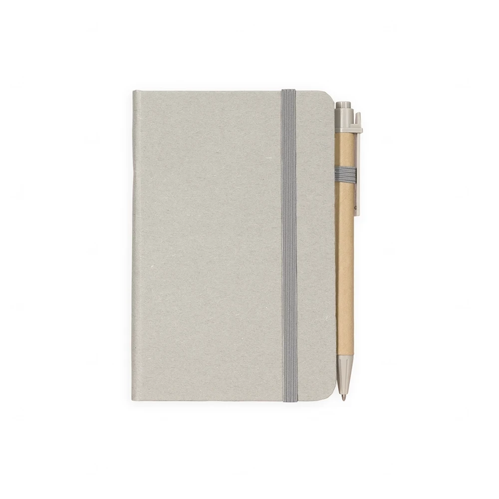 Moleskine em Fibra de Trigo com Caneta Personalizada - 14x9,3cm 