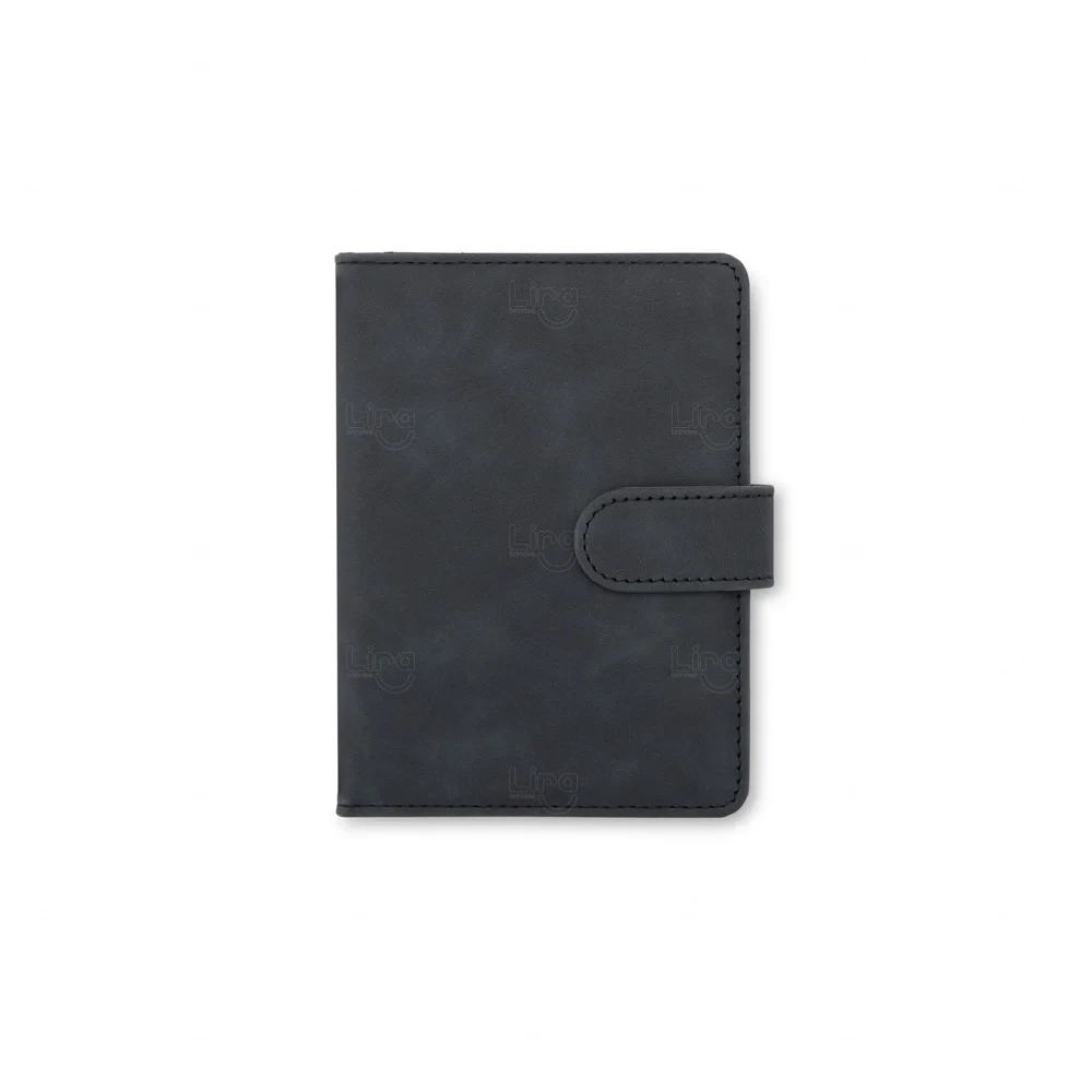 Porta-passaporte Couro Sintético e Fecho Imantado Personalizado 