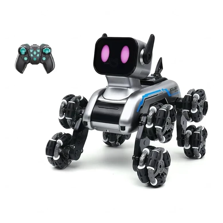 Robô Cachorro Inteligente Personalizado Cinza