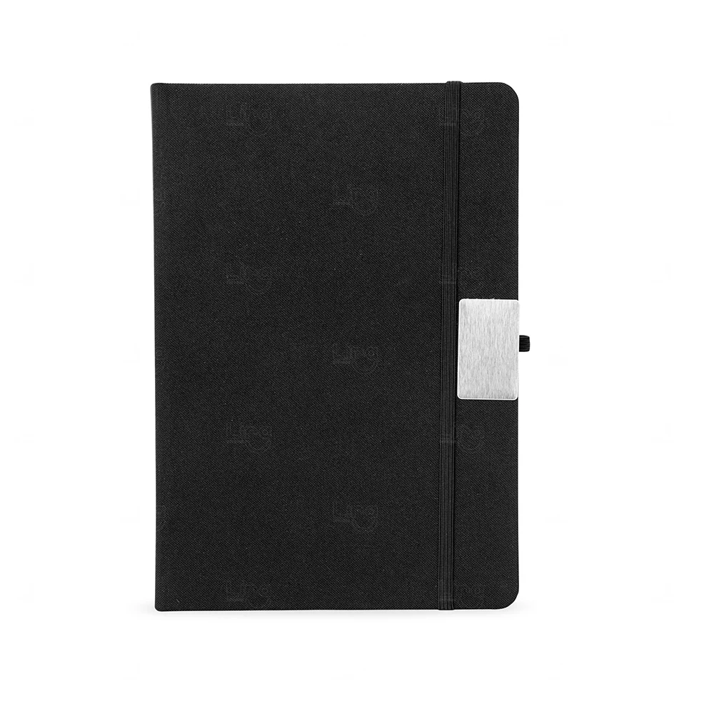 Agenda Diária 2026 em Linho Personalizada - 21 x 14,5 cm 