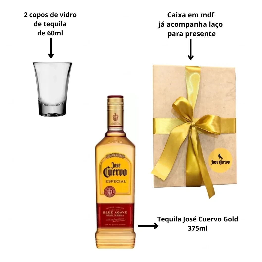 Kit Tequila com 2 Copos Personalizado 