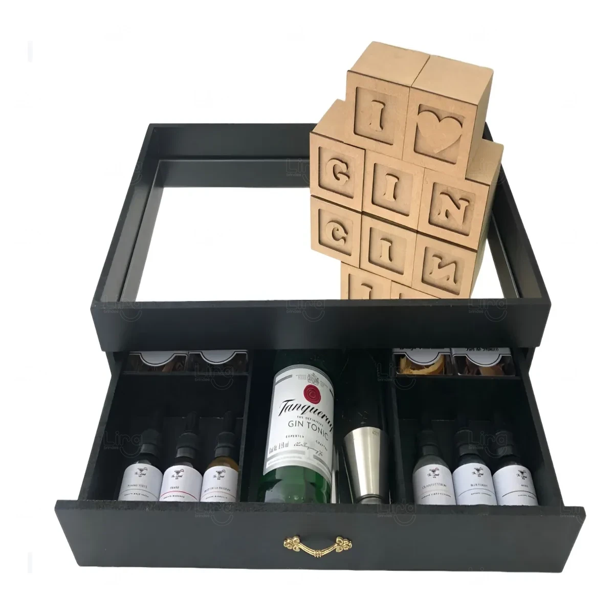 Kit Gin Tônica Completo Personalizado Preto