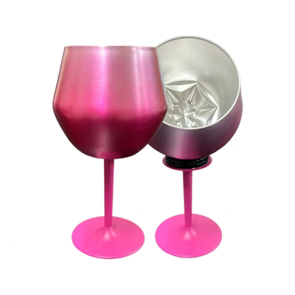 Taça Térmica Inox 2 em 1 Personalizada Rosa