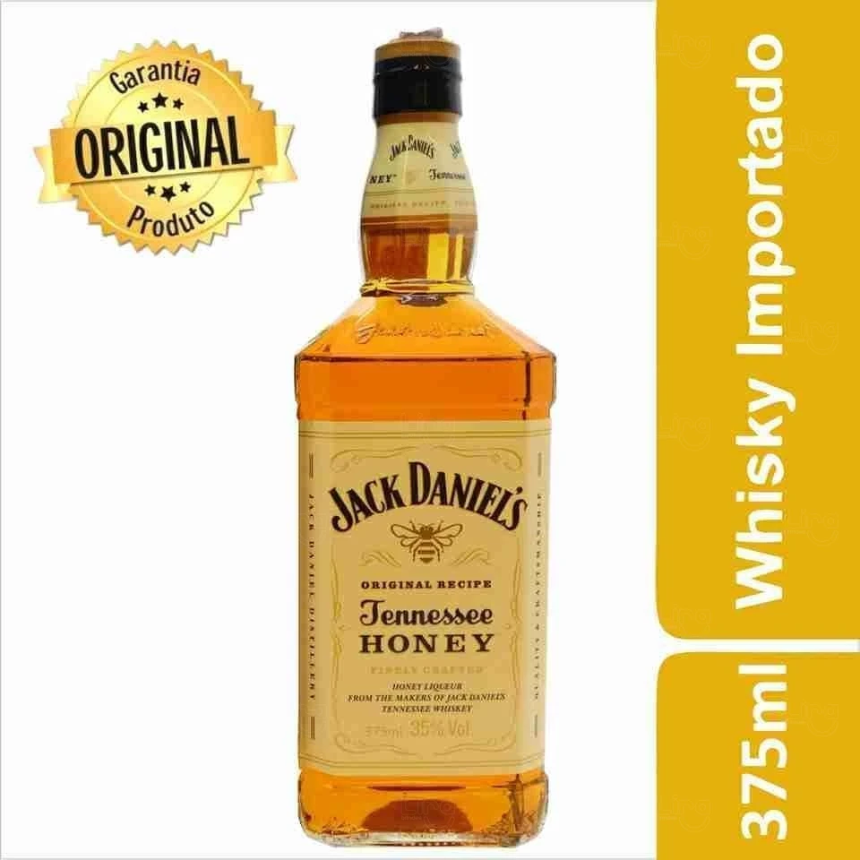 Kit Whisky Jack Daniel's Honey com Copos e Dosador Personalizado 
